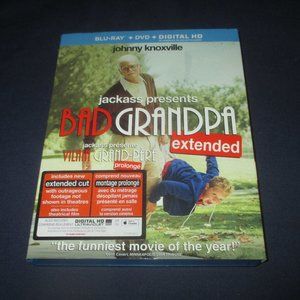 Jackass Presents: Bad Grandpa (Blu-ray/DVD, 2-Disc Set, Canadian) w/ slip cover